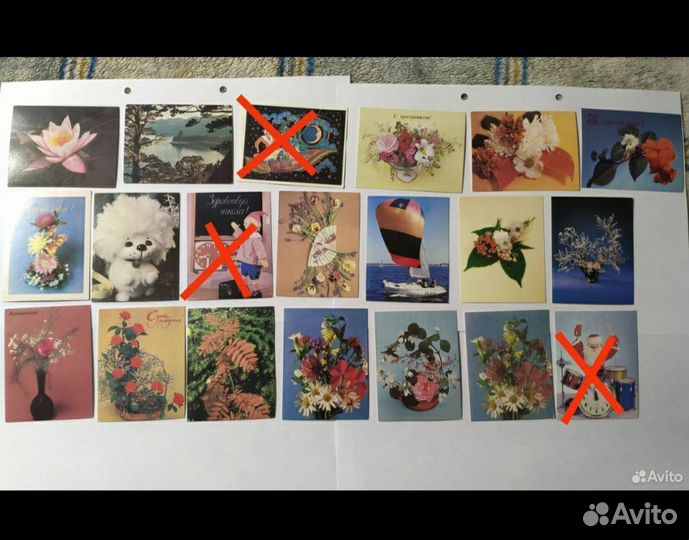 Открытки маленькие СССР, миниоткрытки