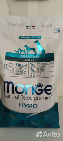 Корм для собак monge