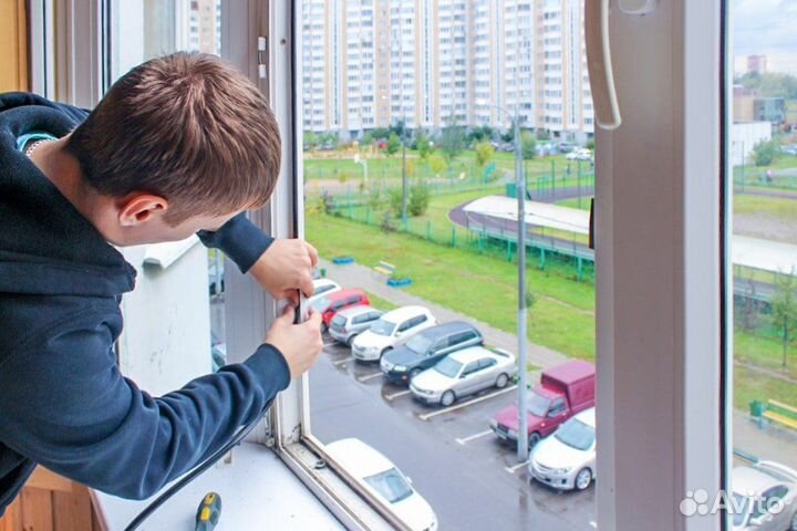 Ремонт окон, замена уплотнителя, фурнитуры, ручек