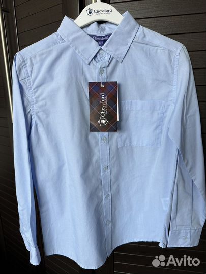 Рубашка новая голубая