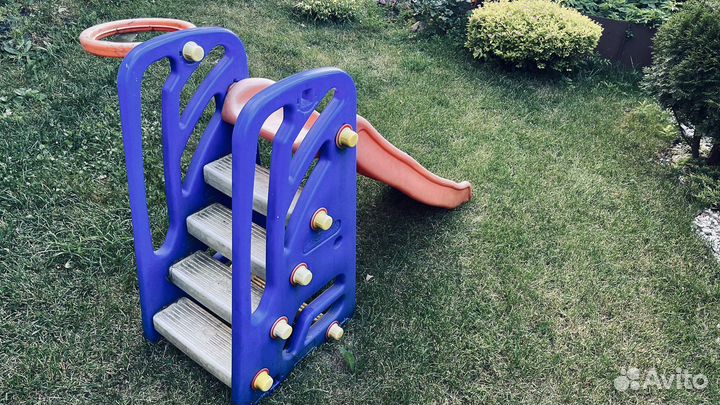 Детская горка пластиковая уличная бу