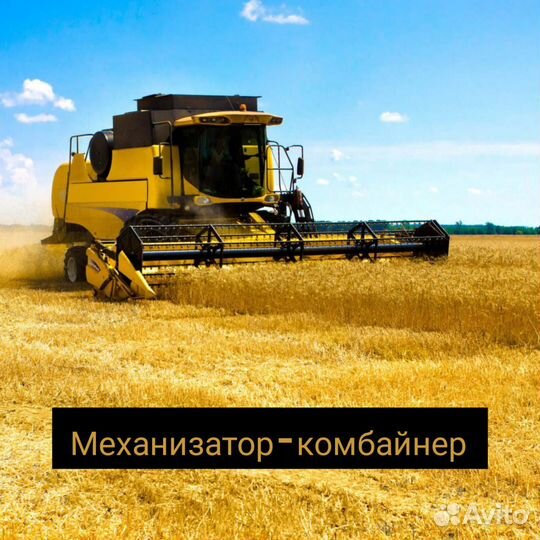 Требуется комбайнер-механизатор