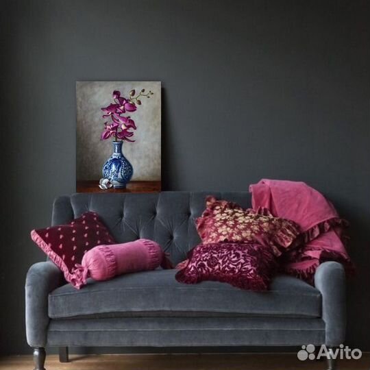 Картина маслом на холсте цветы 