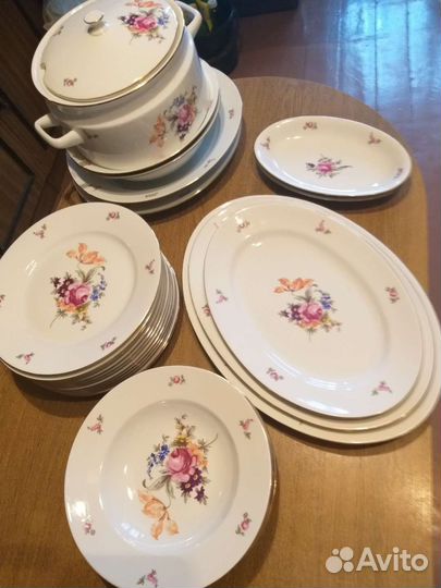Предметы из сервиза Мейсенский Букет,Чехословакия