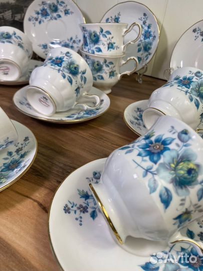 Кофейные пары Queen Anne винтаж Англия