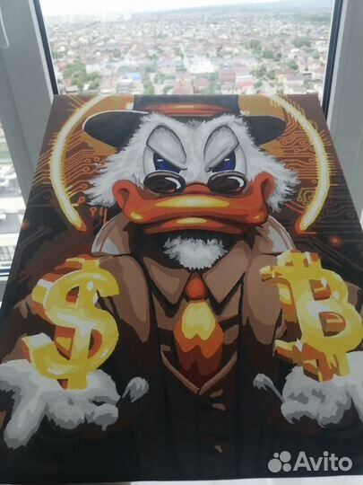 Картина акрилом на холсте