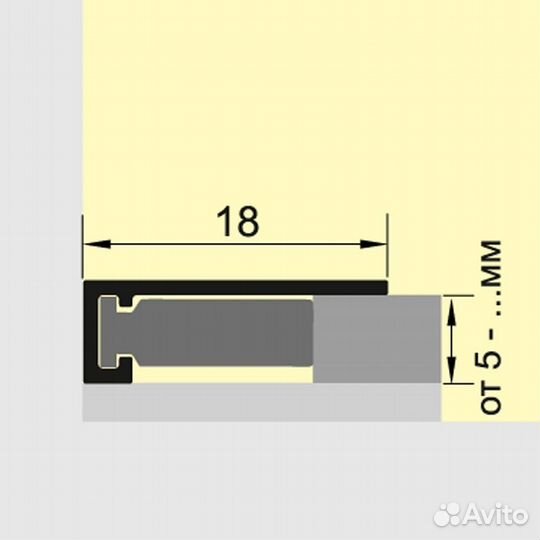 Микроплинтус 18 мм