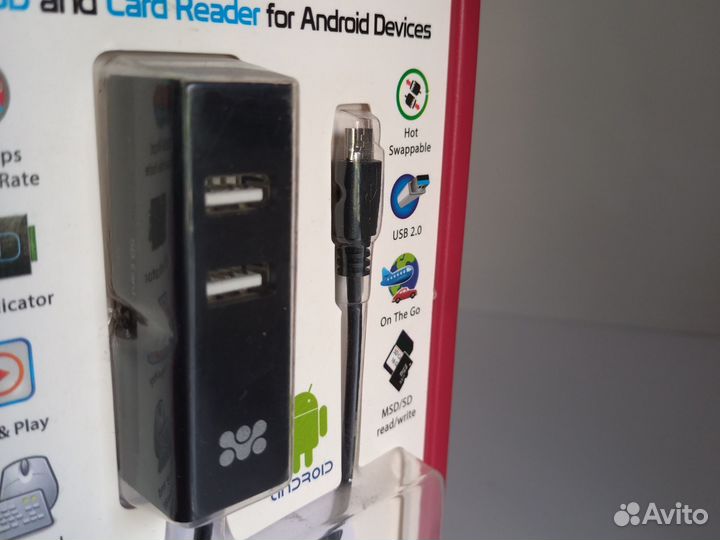 OTG Hub and Card Reader for Android device