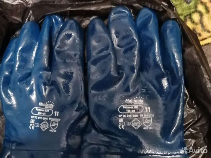 Перчатки резиновые утепленные