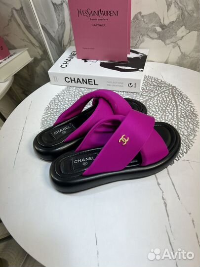 Шлепки chanel