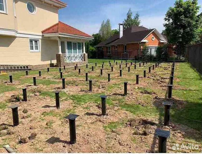 Винтовые сваи Фундамент на винтовых сваях