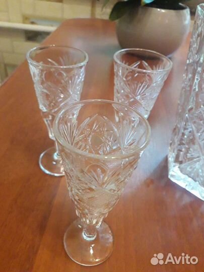 Хрустальный коньячный набор