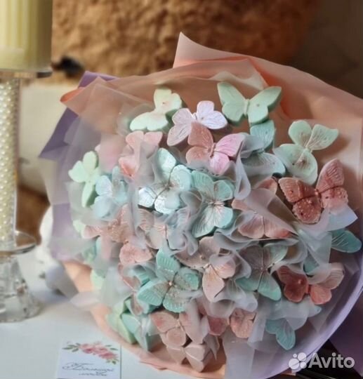 Шоколадные бабочки букетик