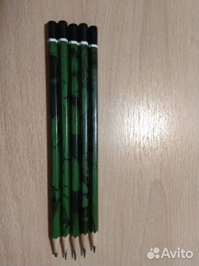 Карандаши чернографитные (малахит)