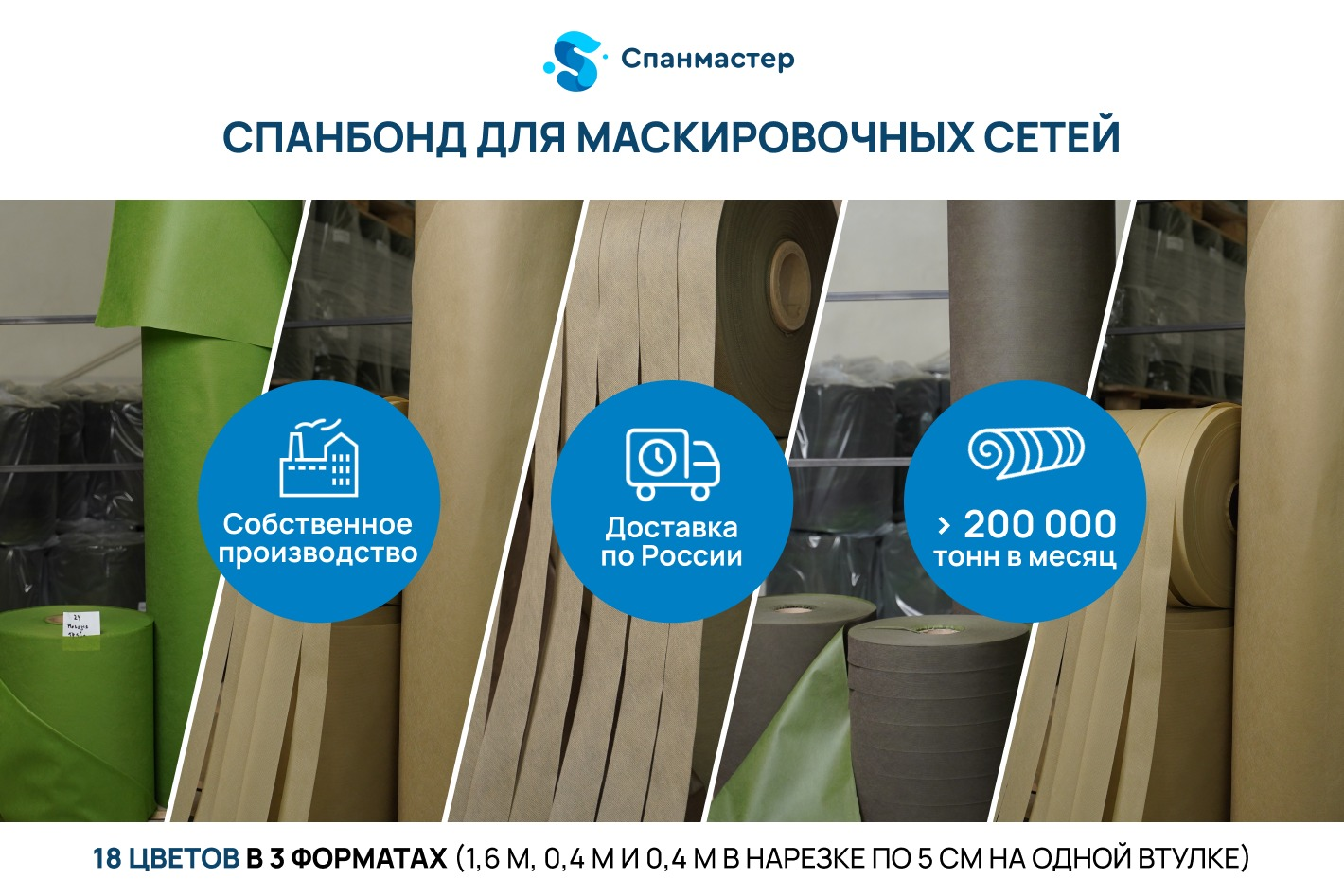 Спанмастер I Спанбонд собственного производства. Профиль пользователя на  Авито