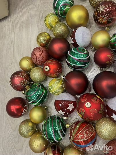 Елочные игрушки шары на елку украшения на елку