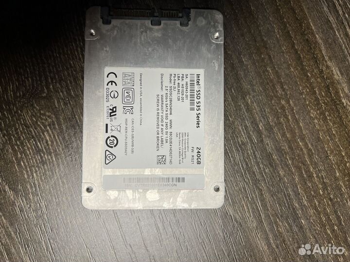 SSD intel 240gb