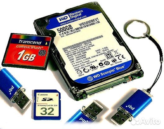 Восстановление информации и данных с HDD, SD, SSD