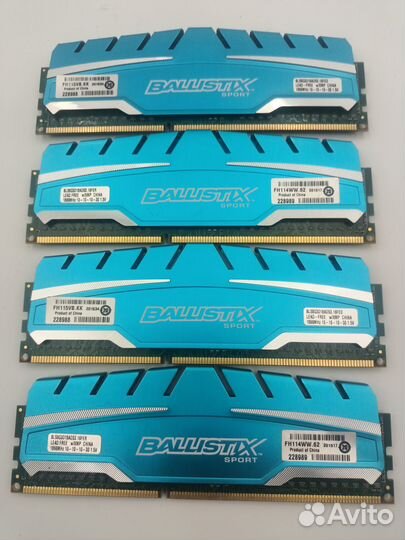 Оперативная память DDR3 Crucial Ballistix Sport