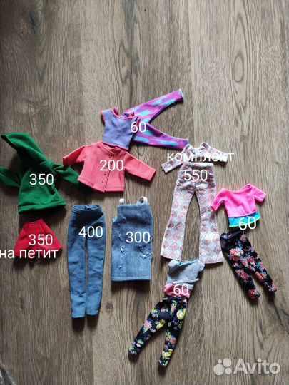 Комплект одежда для барби, кроссовки