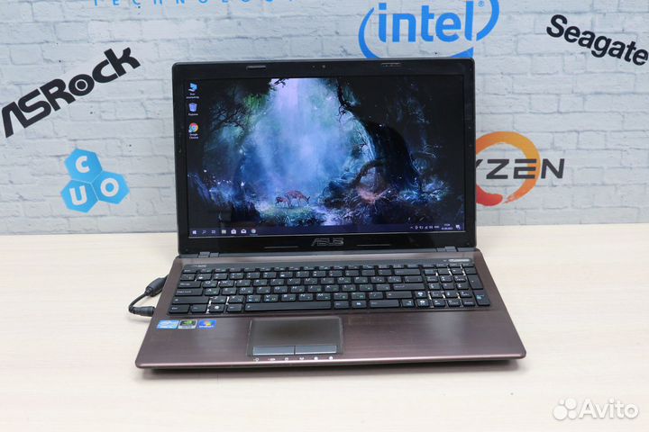 Ноутбук asus i3-2310M/ 8Gb/ 256Gb SSD/ GT 610M 2Gb