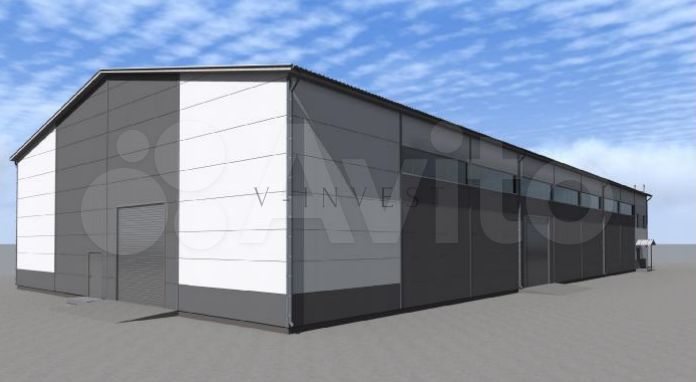 Теплый склад, производство, 1300 м², 500 кВт