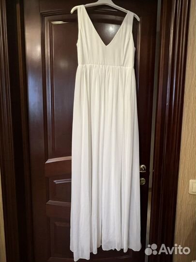 Белое вечернее платье свадебное