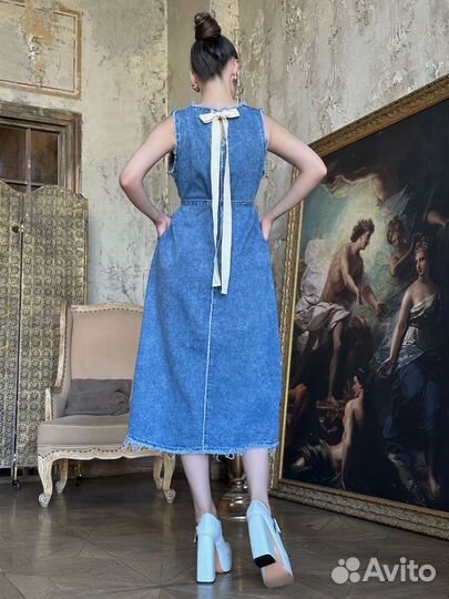 Джинсовое платье