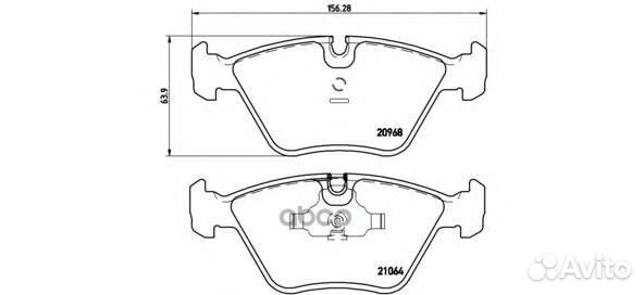 Колодки тормозные дисковые перед P 06 012 P