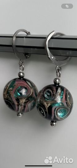 Муранское стекло серьги