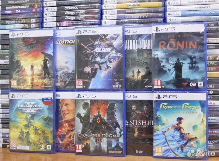 Игры диски на ps4, ps5, xbox