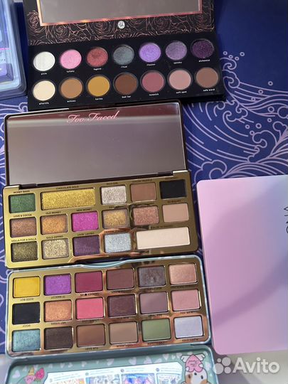 Палетка теней too faced,lime crime,natasha denona