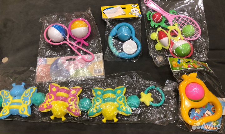 Игрушки,Погремушки, прорезыватели пакетом