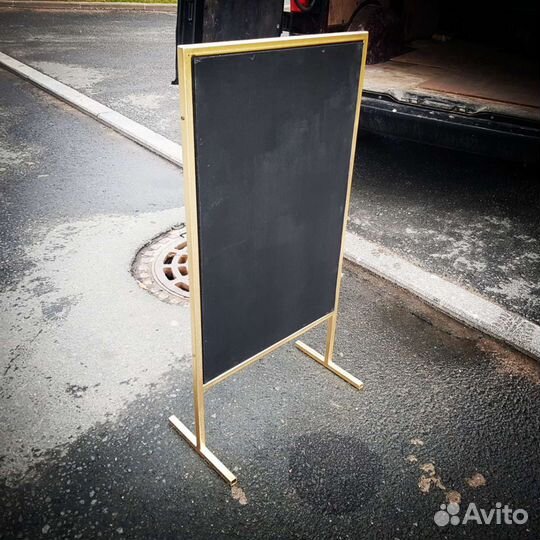 Меловая доска стритлайн метал золото