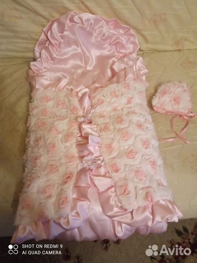 Конверт на выписку для девочки зима