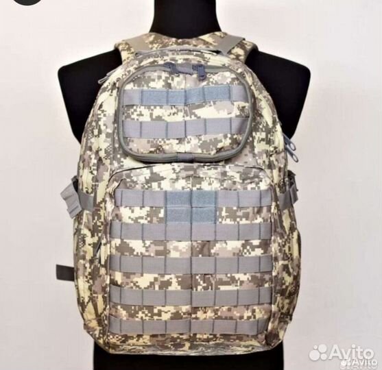 Такт.рюкзак сер.пиксель и мессенджер чёрный. питон