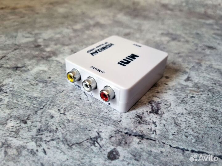 Конвертер hdmi на AV + аудио для монитора, PS3, PC