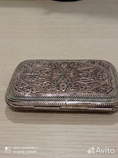Портсигар дамский, серебро, Европа ххвв
