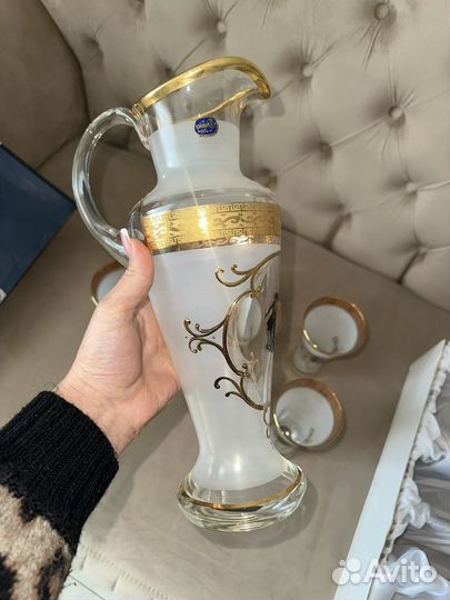 Набор с графином из хрусталя Bohemia