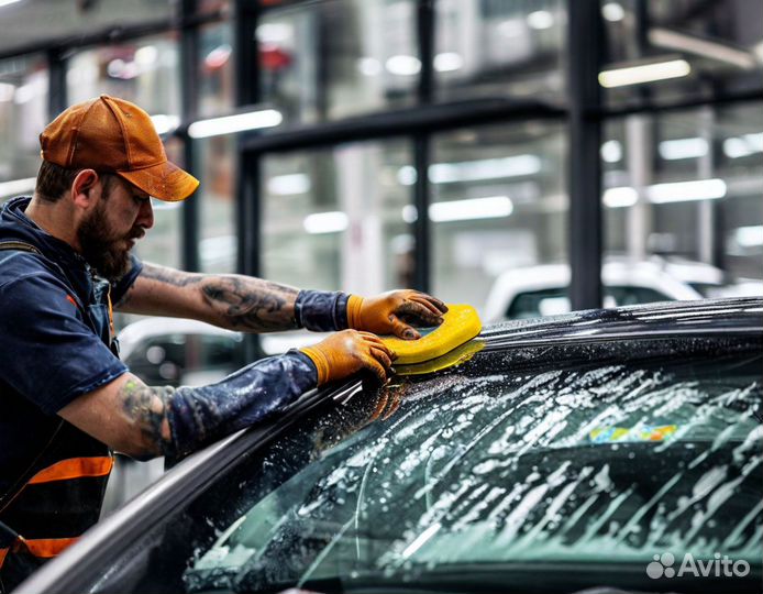 Полировка лобового стекла уберём царапины