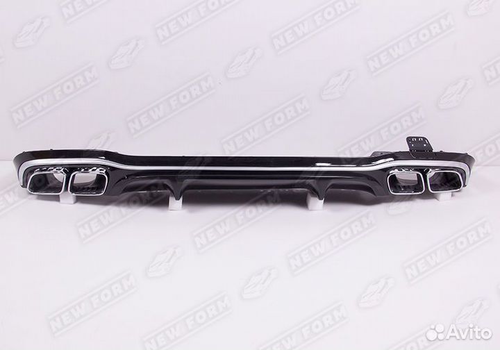 Диффузор с насадками 63 AMG хром Mercedes E213