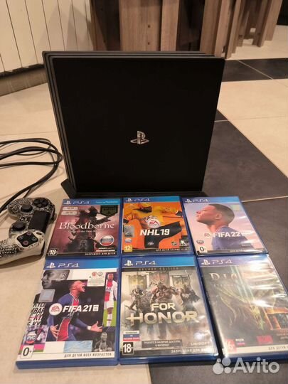 Sony playstation 4 PS4 pro 1tb с играми