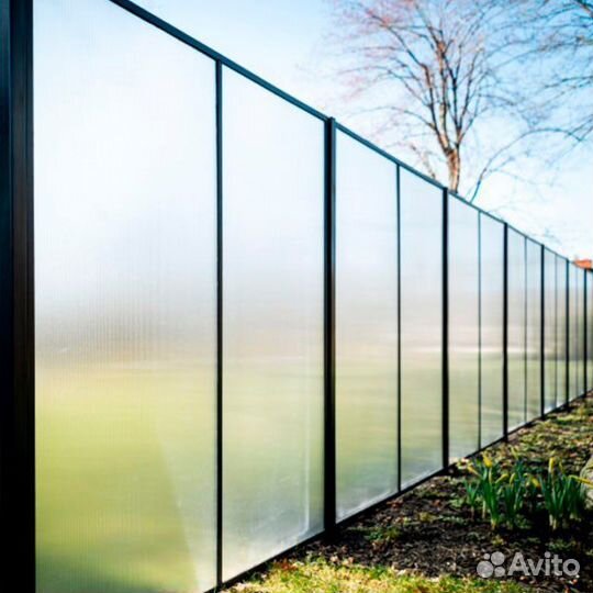 Поликарбонат Сотовый для крыши навеса забора 10 мм