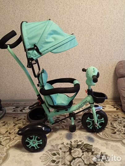 Велосипед коляска с ручкой
