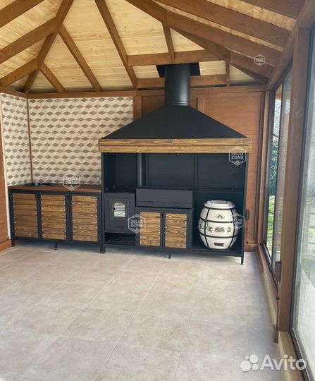 Мангальный комплекс, мангал, казан, печь