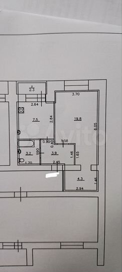 1-к. квартира, 38,7 м², 3/5 эт.