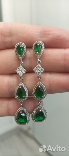 Серьги серебро