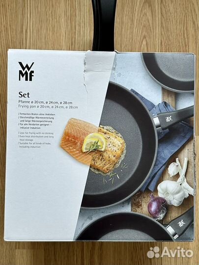 3 сковороды WMF Devil 20,24,28 см, NEW, Германия
