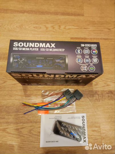 Автомагнитола Soundmax с Блютуз Новая