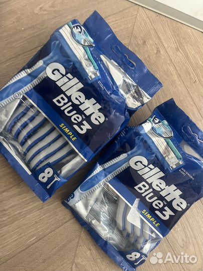 Лезвия для бритвы gillette Blue 3